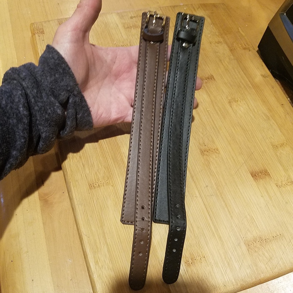DOUBLE LAYER LEATHER BELT CUFF - Picture 5 of 7